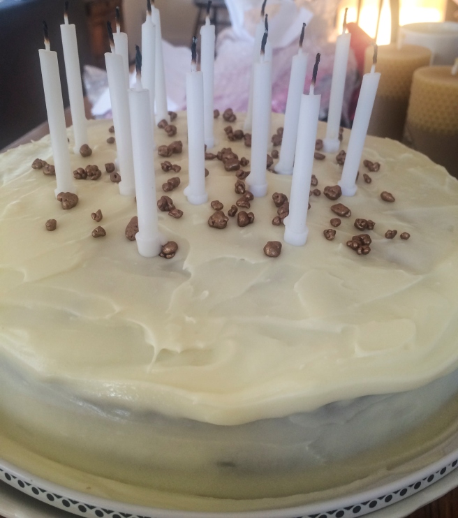 Carrot cake birthday cake